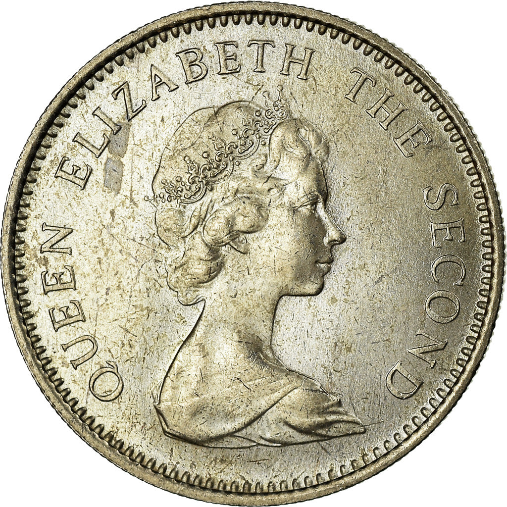 Coin, Jersey, Elizabeth II, 5 New Pence, 1968, AU(55-58), Copper-nickel, KM:32