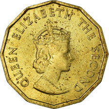 Coin, Jersey, Elizabeth II, 1/4 Shilling, 3 Pence, 1966, AU(55-58)