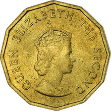 Coin, Jersey, Elizabeth II, 1/4 Shilling, 3 Pence, 1964, AU(55-58)