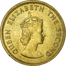 Coin, Jersey, Elizabeth II, 1/4 Shilling, 3 Pence, 1957, AU(55-58)