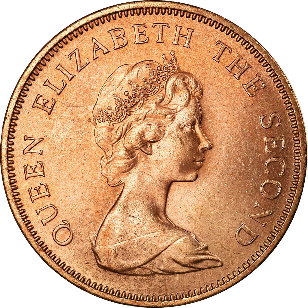 Coin, Jersey, Elizabeth II, 2 New Pence, 1971, MS(63), Bronze, KM:31
