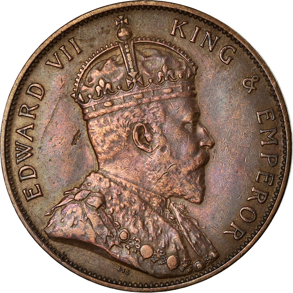 Coin, Jersey, Edward VII, 1/12 Shilling, 1909, EF(40-45), Bronze, KM:10