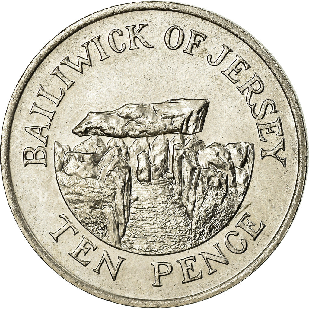 Monnaie, Jersey, Elizabeth II, 10 Pence, 1983, SUP, Copper-nickel, KM:57.1