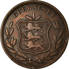 Coin, Guernsey, 8 Doubles, 1902, Heaton, Birmingham, VF(30-35), Bronze, KM:7