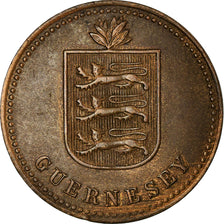 Coin, Guernsey, 4 Doubles, 1914, EF(40-45), Bronze, KM:13