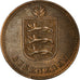 Coin, Guernsey, 4 Doubles, 1914, EF(40-45), Bronze, KM:13