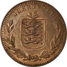 Coin, Guernsey, 8 Doubles, 1945, Heaton, Birmingham, EF(40-45), Bronze, KM:14