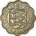 Coin, Guernsey, Elizabeth II, 3 Pence, 1956, MS(63), Copper-nickel, KM:17
