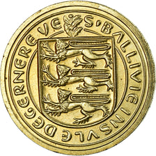 Moneda, Guernsey, Elizabeth II, Pound, 1981, SC, Níquel - latón, KM:37