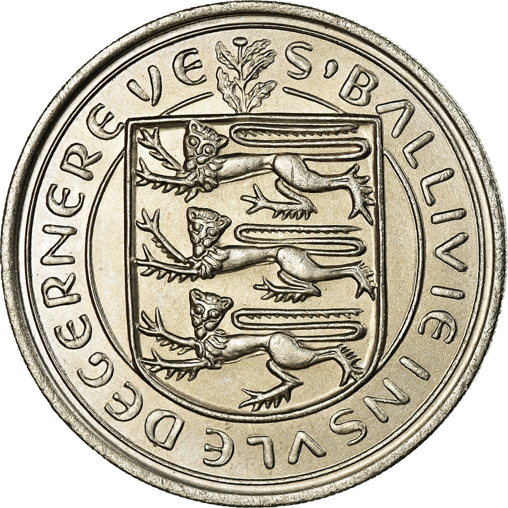 Coin, Guernsey, Elizabeth II, 10 New Pence, 1968, MS(63), Copper-nickel, KM:24