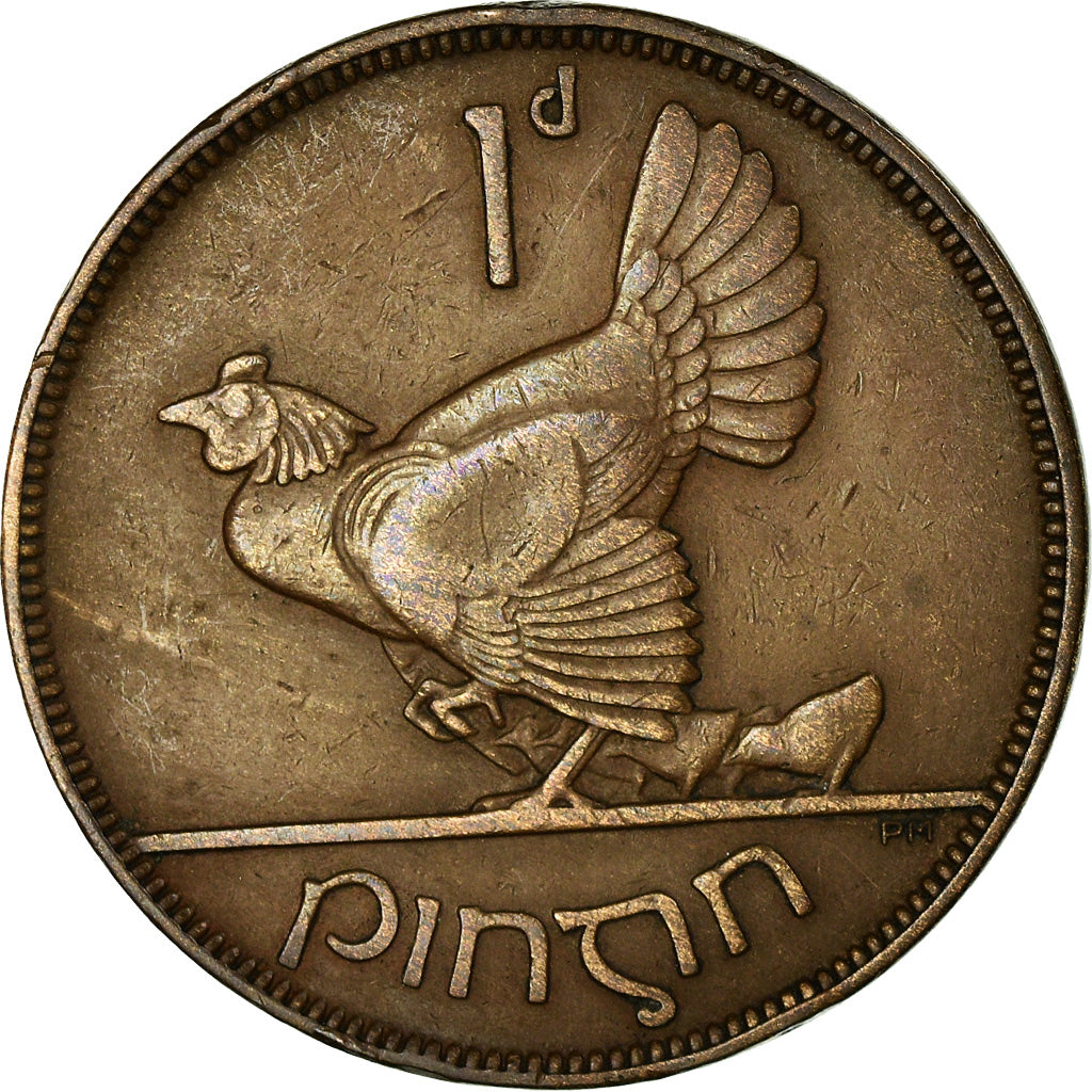 Coin, IRELAND REPUBLIC, Penny, 1928, EF(40-45), Bronze, KM:3