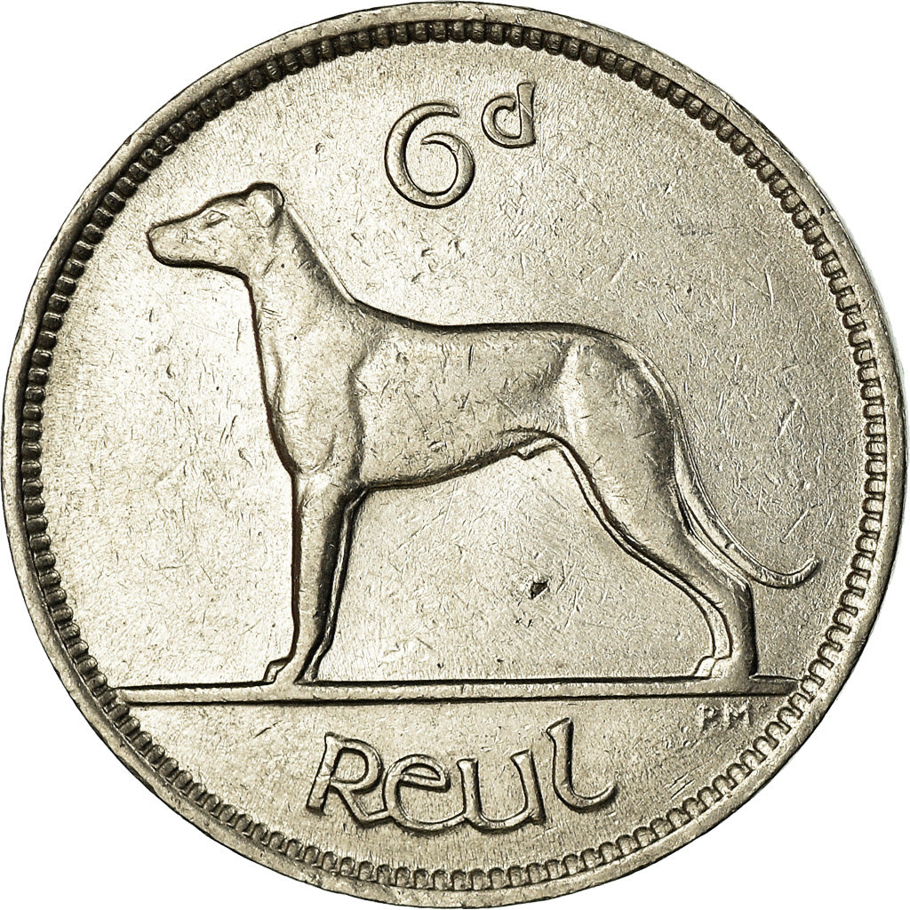 Coin, IRELAND REPUBLIC, 6 Pence, 1935, EF(40-45), Nickel, KM:5