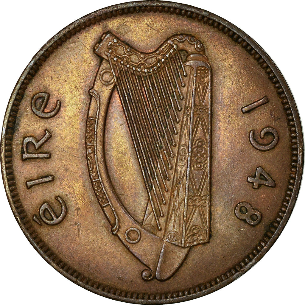 Coin, IRELAND REPUBLIC, Penny, 1948, EF(40-45), Bronze, KM:11