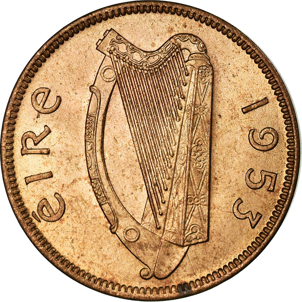 Coin, IRELAND REPUBLIC, Farthing, 1953, MS(63), Bronze, KM:9