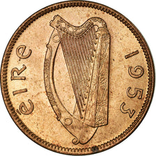 Coin, IRELAND REPUBLIC, Farthing, 1953, MS(63), Bronze, KM:9
