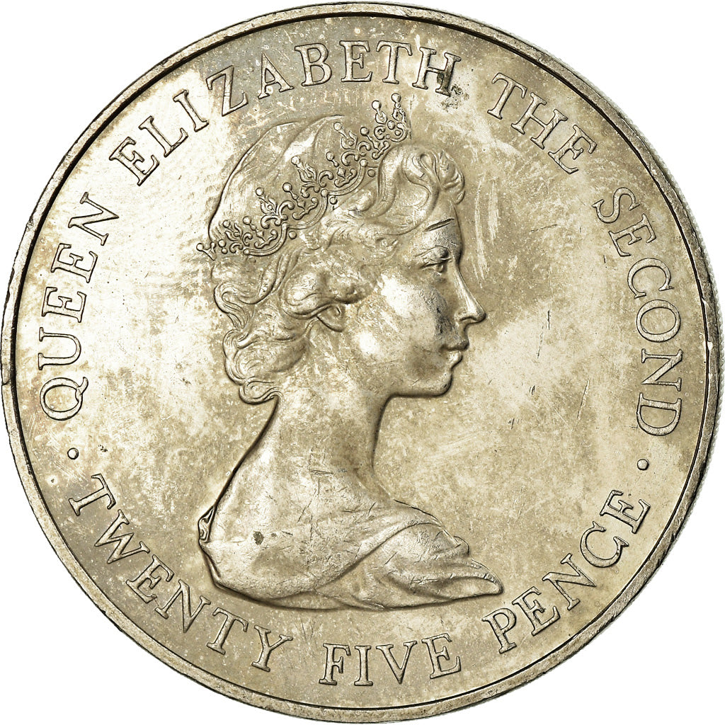 Coin, Guernsey, Elizabeth II, 25 Pence, 1978, MS(63), Copper-nickel, KM:32