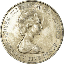Coin, Guernsey, Elizabeth II, 25 Pence, 1978, MS(63), Copper-nickel, KM:32