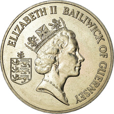 Coin, Guernsey, Elizabeth II, 2 Pounds, 1986, MS(63), Copper-nickel, KM:48