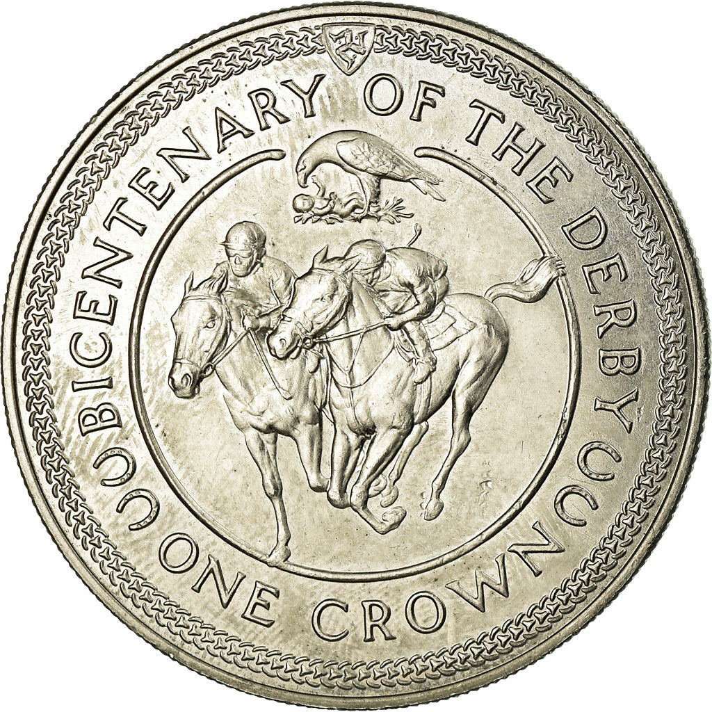 Coin, Isle of Man, Elizabeth II, Crown, 1980, Pobjoy Mint, MS(63)