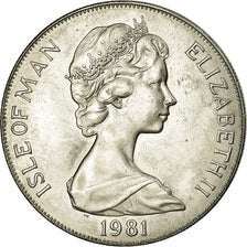 Coin, Isle of Man, Elizabeth II, Crown, 1981, Pobjoy Mint, MS(63)