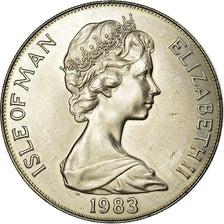 Coin, Isle of Man, Elizabeth II, Crown, 1983, Pobjoy Mint, MS(63)
