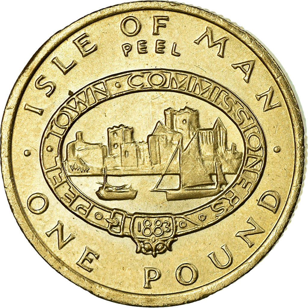 Coin, Isle of Man, Elizabeth II, Pound, 1983, MS(63), Nickel-brass, KM:109