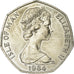 Coin, Isle of Man, Elizabeth II, 50 Pence, 1984, MS(63), Copper-nickel, KM:127