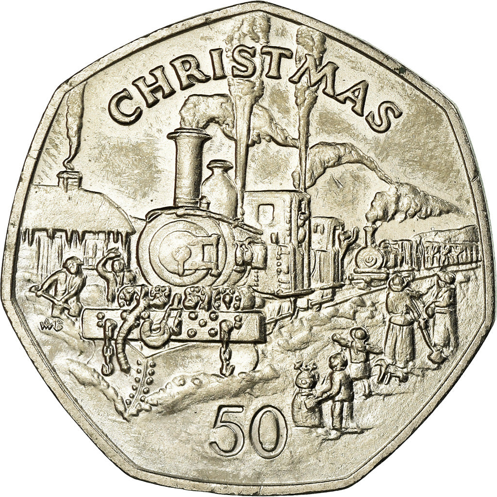 Coin, Isle of Man, Elizabeth II, 50 Pence, 1984, MS(63), Copper-nickel, KM:127