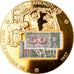 Switzerland, Medal, Billet de Banque 50 Francs, 1957, MS(63), Copper Gilt