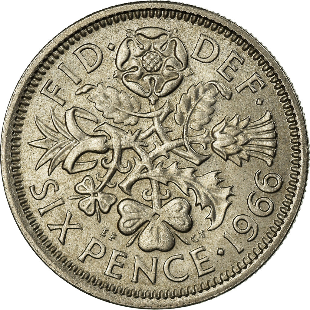 Monnaie, Grande-Bretagne, Elizabeth II, 6 Pence, 1966, SUP, Copper-nickel