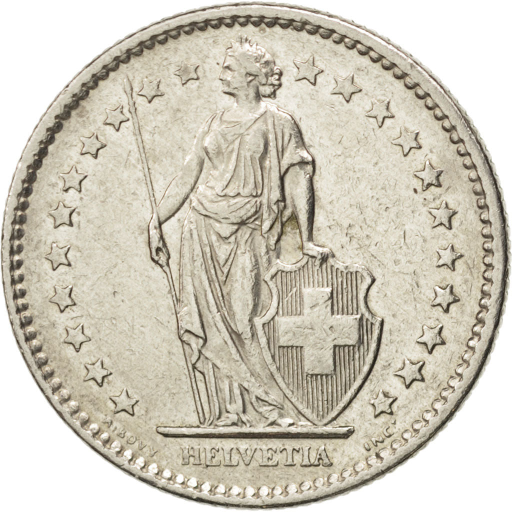 Suisse, Confédération Helvétique, 2 Francs 1976, KM 21a.1