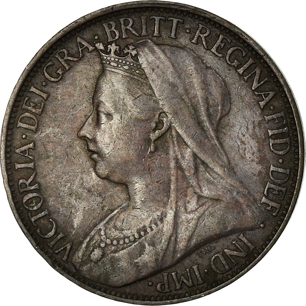 Coin, Great Britain, Victoria, Farthing, 1896, VF(30-35), Bronze, KM:788.1