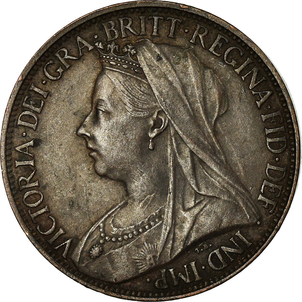 Coin, Great Britain, Victoria, Farthing, 1897, EF(40-45), Bronze, KM:788.1