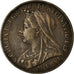 Coin, Great Britain, Victoria, Farthing, 1901, EF(40-45), Bronze, KM:788.2