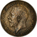 Coin, Great Britain, George V, Farthing, 1923, VF(30-35), Bronze, KM:808.2