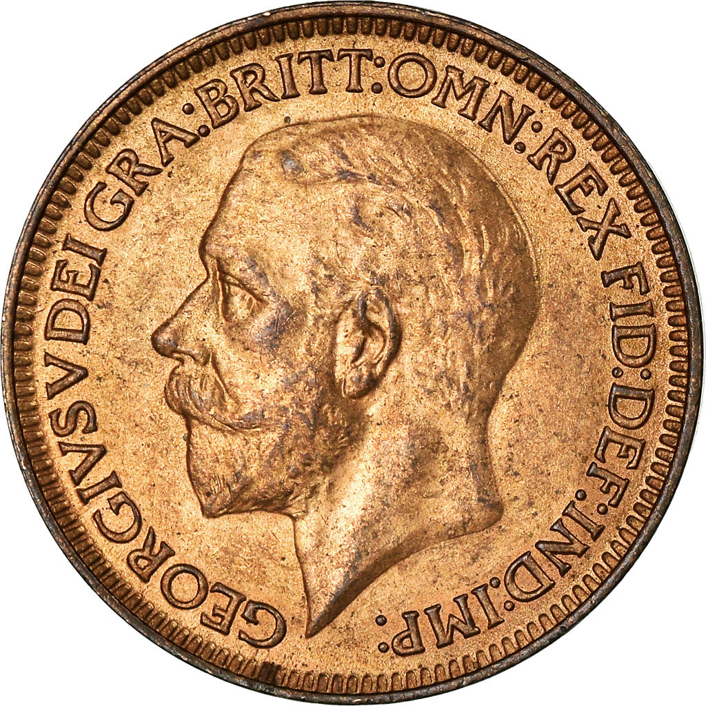 Coin, Great Britain, George V, Farthing, 1935, AU(55-58), Bronze, KM:825