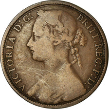 Coin, Great Britain, Victoria, Penny, 1875, VF(20-25), Bronze, KM:755