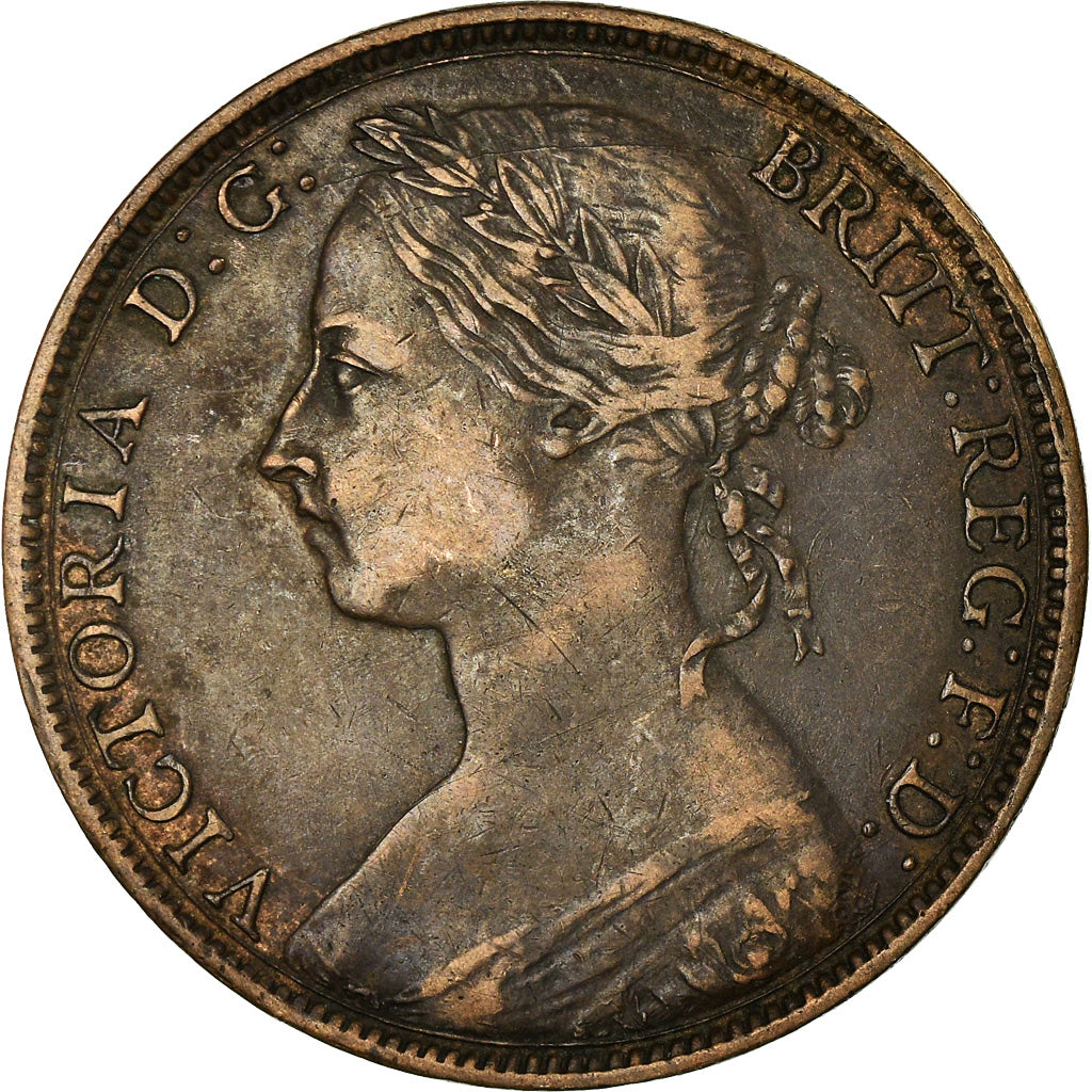 Coin, Great Britain, Victoria, Penny, 1892, EF(40-45), Bronze, KM:755