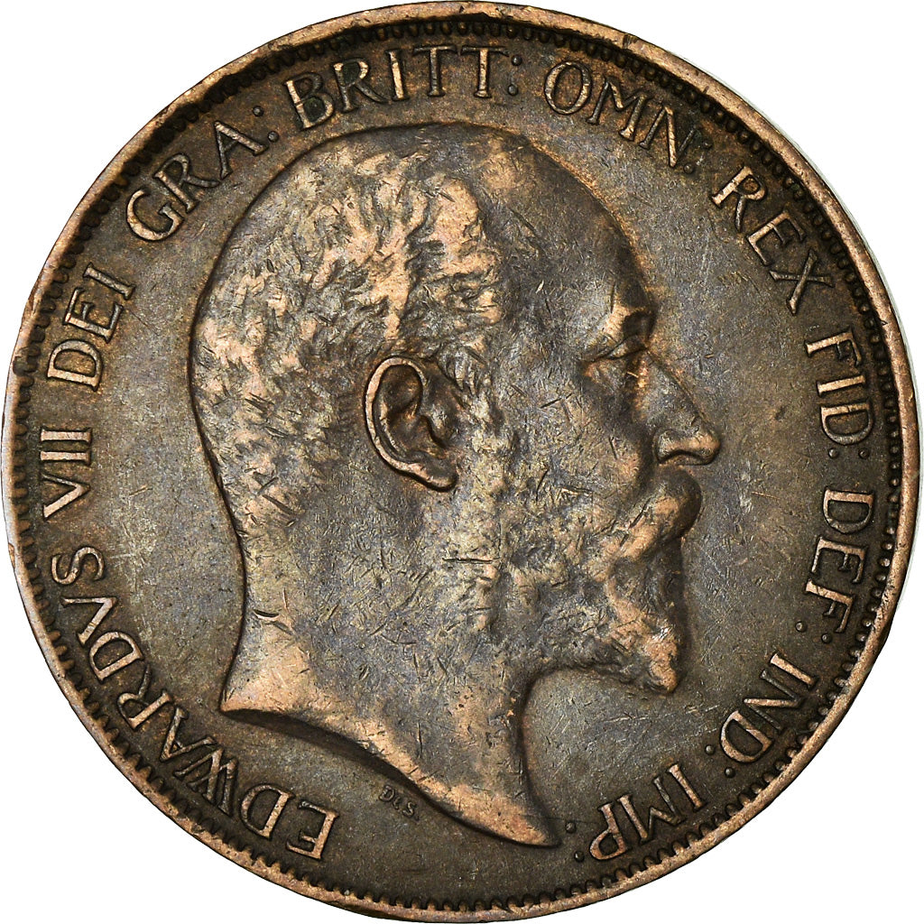 Coin, Great Britain, Edward VII, Penny, 1903, VF(30-35), Bronze, KM:794.2
