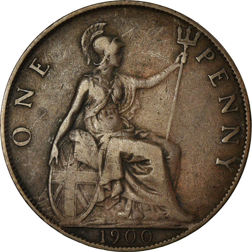 Coin, Great Britain, Victoria, Penny, 1900, VF(30-35), Bronze, KM:790