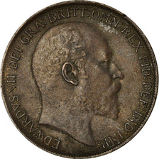 Coin, Great Britain, Edward VII, Penny, 1910, EF(40-45), Bronze, KM:794.2