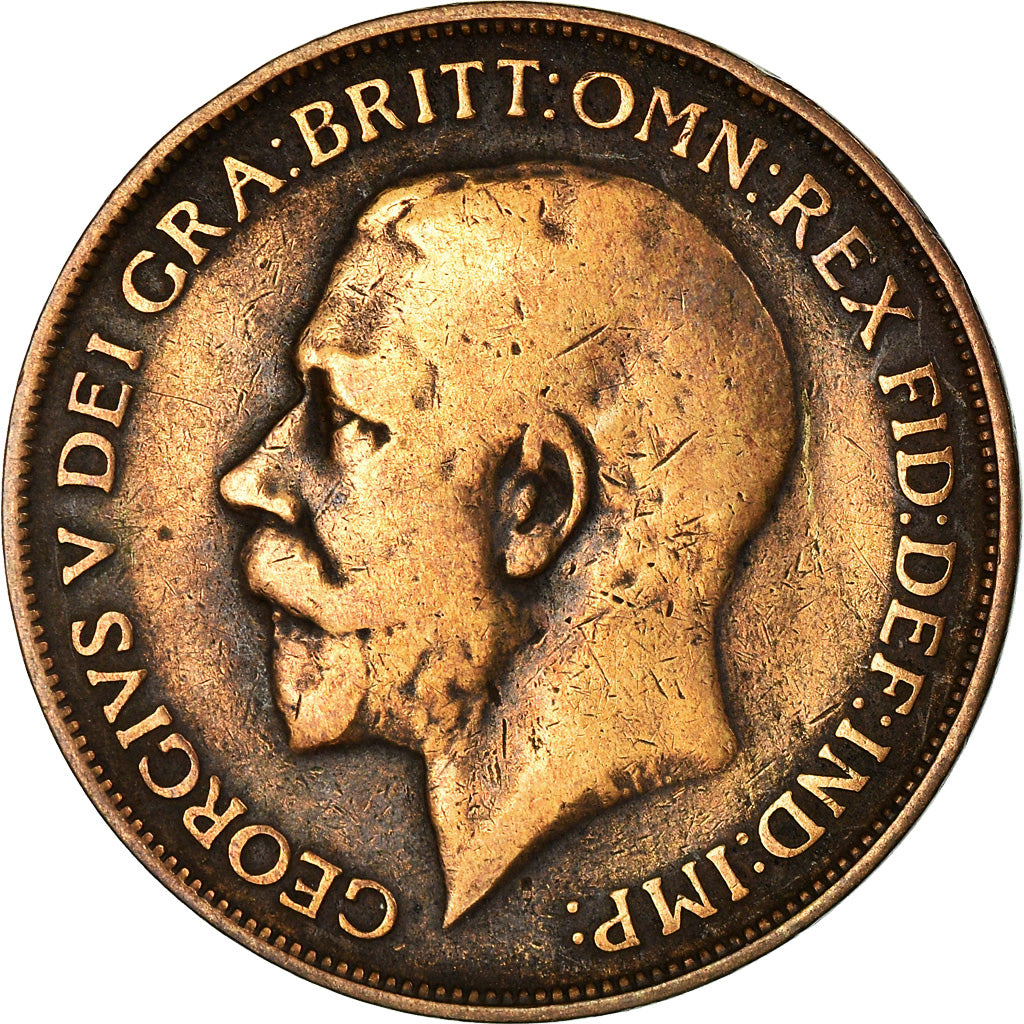 Coin, Great Britain, George V, Penny, 1912, VF(20-25), Bronze, KM:810