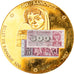 Switzerland, Medal, Billet de Banque 500 Francs, 1957, MS(63), Copper Gilt