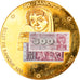 Suisse, Médaille, Billet de Banque 500 Francs, 1957, SPL, Copper Gilt
