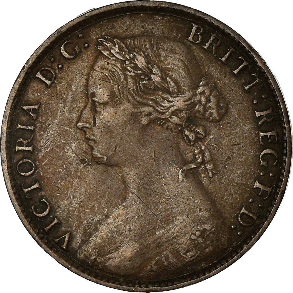 Coin, Great Britain, Victoria, 1/2 Penny, 1874, VF(30-35), Bronze, KM:748.2