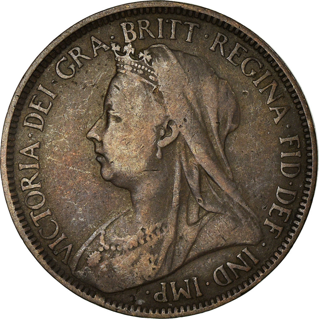 Coin, Great Britain, Victoria, 1/2 Penny, 1896, VF(20-25), Bronze, KM:789