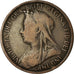 Coin, Great Britain, Victoria, 1/2 Penny, 1901, VF(20-25), Bronze, KM:789