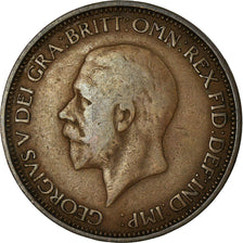 Coin, Great Britain, George V, 1/2 Penny, 1933, VF(30-35), Bronze, KM:837