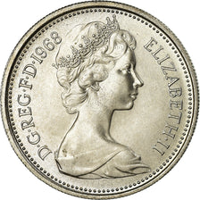 Coin, Great Britain, Elizabeth II, 5 New Pence, 1968, MS(63), Copper-nickel