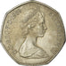 Moneda, Gran Bretaña, Elizabeth II, 50 New Pence, 1969, SC, Cobre - níquel